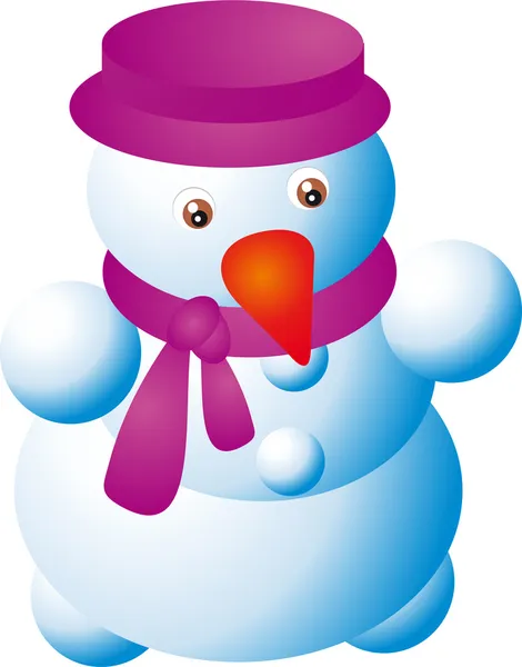 Sneeuwpop vector — Stockvector