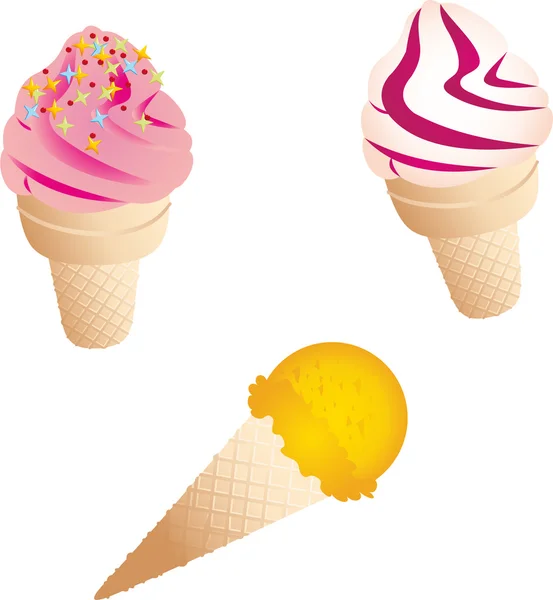 冰淇淋病媒 — 图库矢量图片
