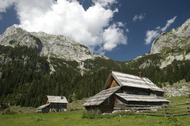 Slovenya dağ köyü