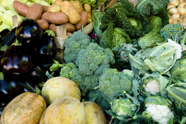 stock image Mixed vegetable on a market.