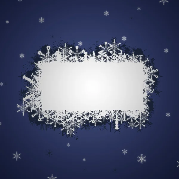 Illustrazione banner fiocco di neve — Foto Stock