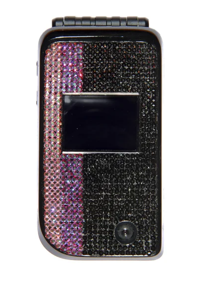 結晶で覆われた携帯電話 — ストック写真