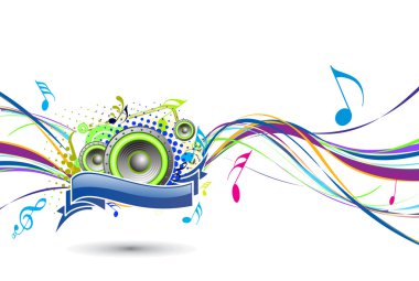 Music theme clipart