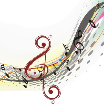 Music theme clipart