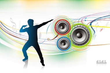 Music theme clipart