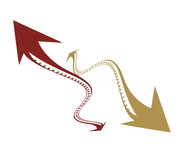 Icono de flechas — Vector de stock