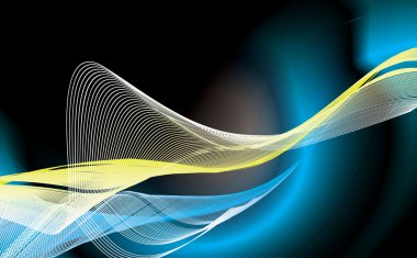 Abstract wave line background clipart