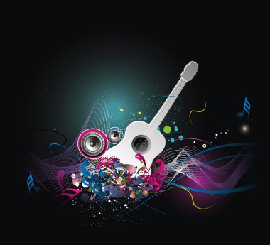 Music theme clipart