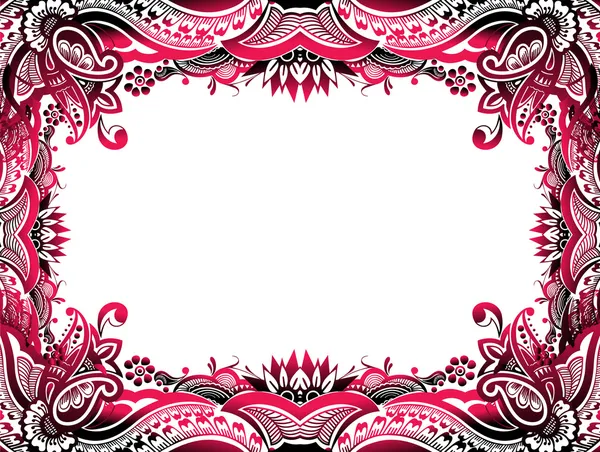 Fond floral abstrait bordure — Image vectorielle