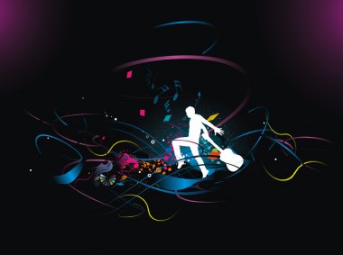 Music theme clipart