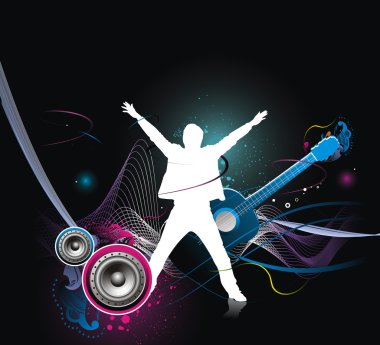 Music theme clipart