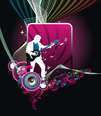 Music theme clipart