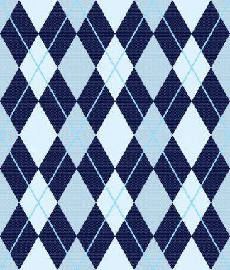 Seamless argyle pattern (vector) clipart