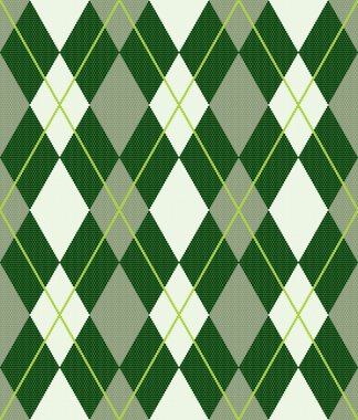 Seamless argyle pattern (vector) clipart