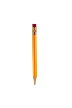 Short pencil isolated on white backgroun clipart