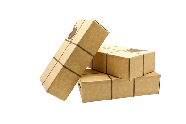 A pile of mail parcels sealed wax — Stock Photo, Image