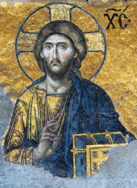 Mosaic of Jesus Christ clipart