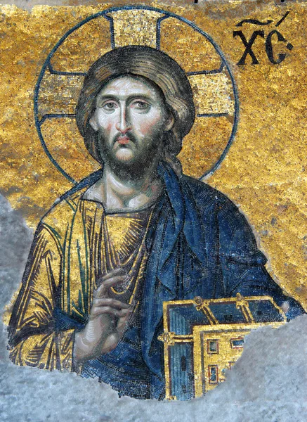 Мозаика Иисуса Христа — стоковое фото