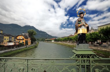 Jesus statue at Bad Ischl, Austria clipart