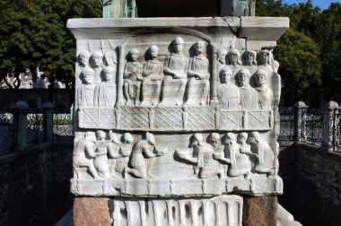 Base of Egypt obelisk, Istanbul clipart