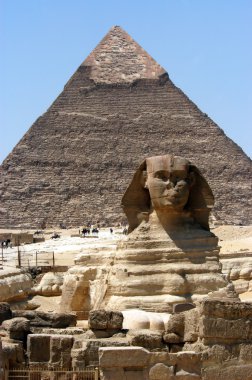 Great sphinx in Cairo clipart