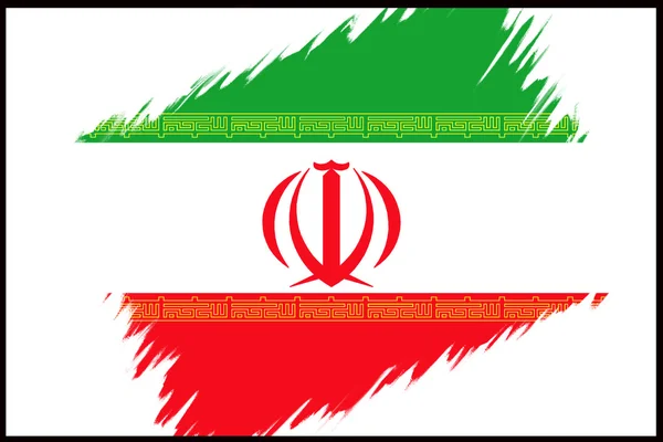 Irán lobogója — Stock Fotó
