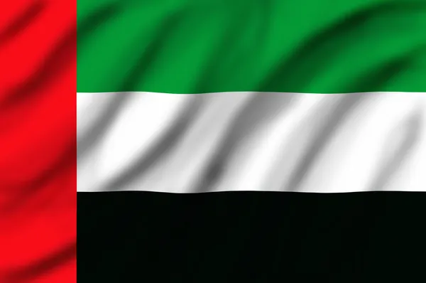 Verenigde Arabische Emiraten Vlag — Stockfoto