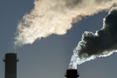 Dangerous toxic CO2 cloud clipart