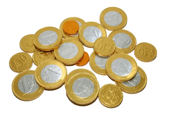 Increasing number of coins — Stock Photo, Image