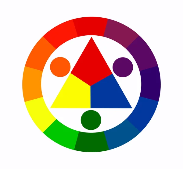 Dodici colori cerchio — Foto Stock