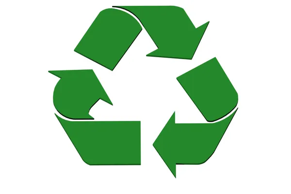 Símbolo de reciclagem abstrato — Fotografia de Stock