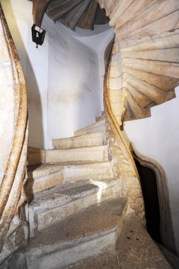 Medieval double staircase in Graz clipart