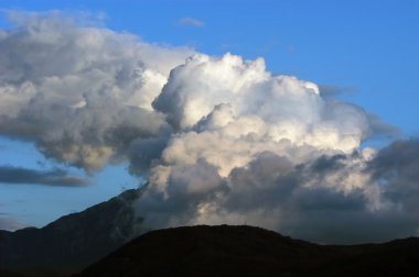 Dangerous stormy clouds clipart