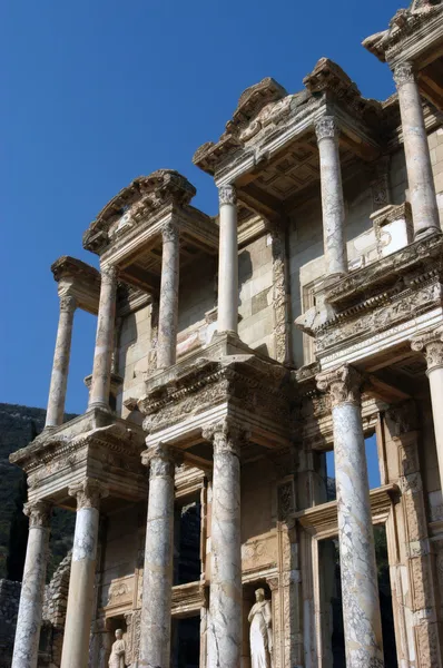 Antica biblioteca Celsius a Efes — Foto Stock