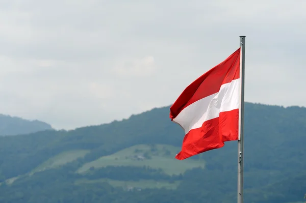 Flagge Von Österreich Weht Im Wind Stockfoto und mehr Bilder von Österreich  - Österreich, Flagge, Österreichische Flagge - iStock