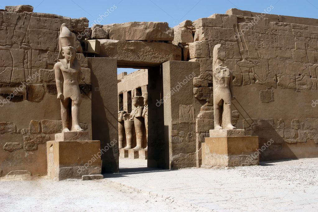 Statue in ancient temple Karnak