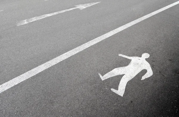 Pedestrian walking sign — Stock Photo, Image