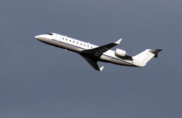 Regional passenger airplane taking off — Stock Photo, Image