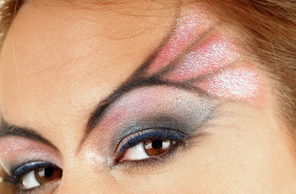 Closeup image of a face makeup — Stock Photo, Image