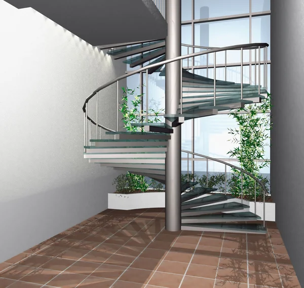 3D render of modern interior — Stock Photo, Image