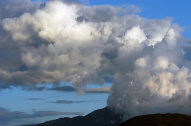 Dangerous stormy clouds clipart