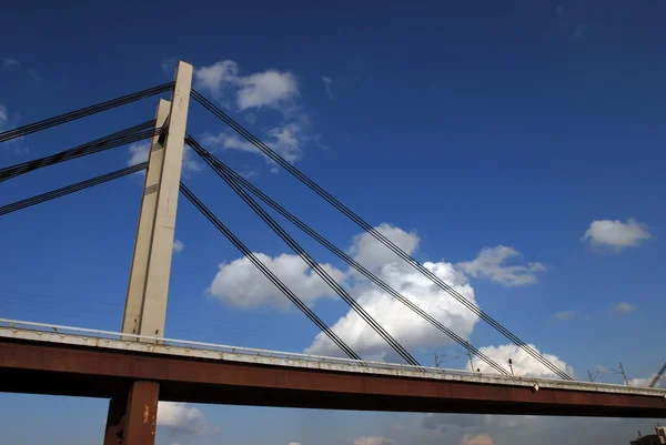 stock image Modern bridge above river