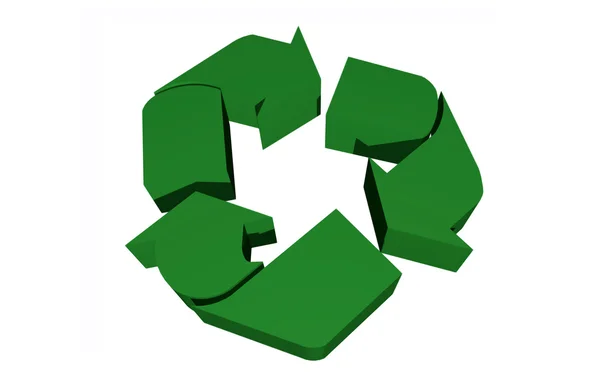 Recykling streszczenie symbol — Zdjęcie stockowe