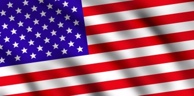 USA flag clipart