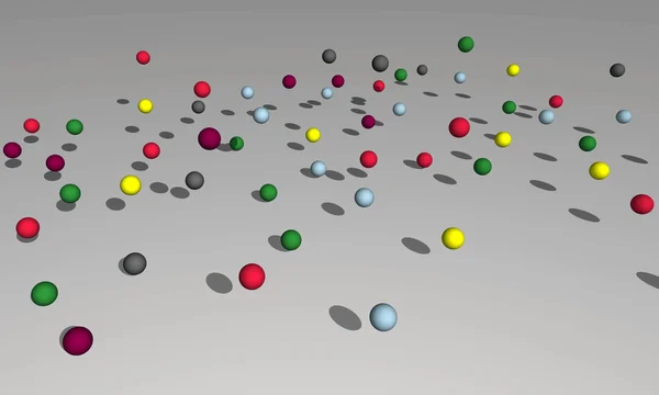 3d representación de burbujas abstractas — Foto de Stock