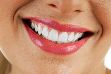 Smiling woman mouth clipart