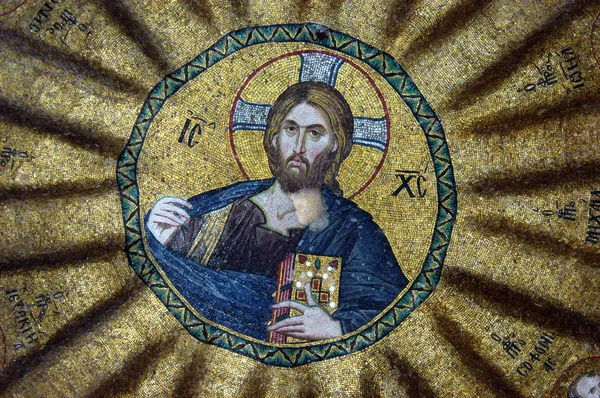 Мозаика Иисуса Христа — стоковое фото