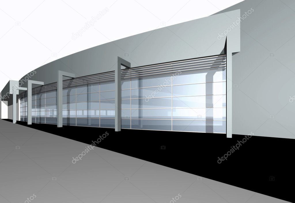 3d render of modern Business center