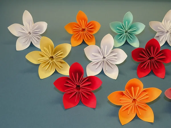 Origami virágok Stock Kép