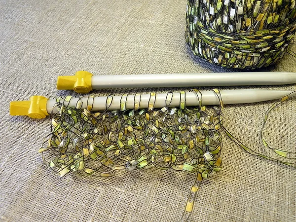 Knitting and yearn — Stock Photo, Image